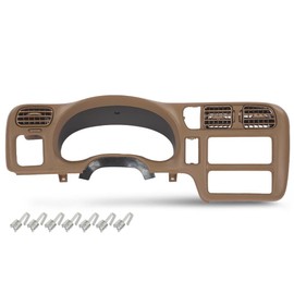 ALLGOOD Dashboard Single Din Compatible with Chevy Blazer S10/GMC Jimmy S15 Sonoma 98-04 (Not fit double din) Beige 15013761 Dash Trim Bezel Cover