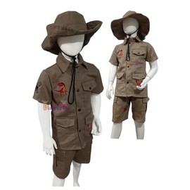 Disfraz Explorador Cazador de Dinosaurios Infantil de 2 a 8 años (4 años)