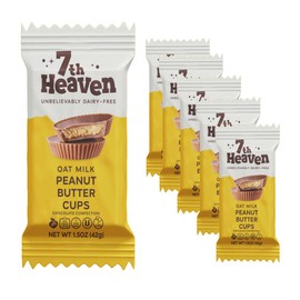 7th Heaven, Vegan Peanut Butter Cups (12 Total Peanut Butter Cups - 6 Packs) - Perfect for Easter Candy, Vegan, Dairy-Free, Fair Trade Cocoa