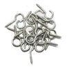 fiXte 20 x Screw in Hooks and Eyes Net Wire