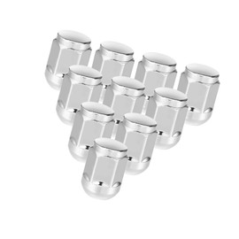 Hihaha 10 Pcs Wheel Lug Nuts Compatible for Honda Civic 2017-2021 for Honda Odyssey 2007-2010, Durable M14 x 1.5 Carbon Steel Silver Tone Tire Lugnuts Durable Material