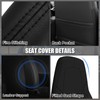 SAPUBK Custom-Fit Front Seat Covers with Back Pocket Replace for