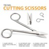 SANDBROS Crown Beebee Scissor Dental Instruments 4 inches - Manicure,