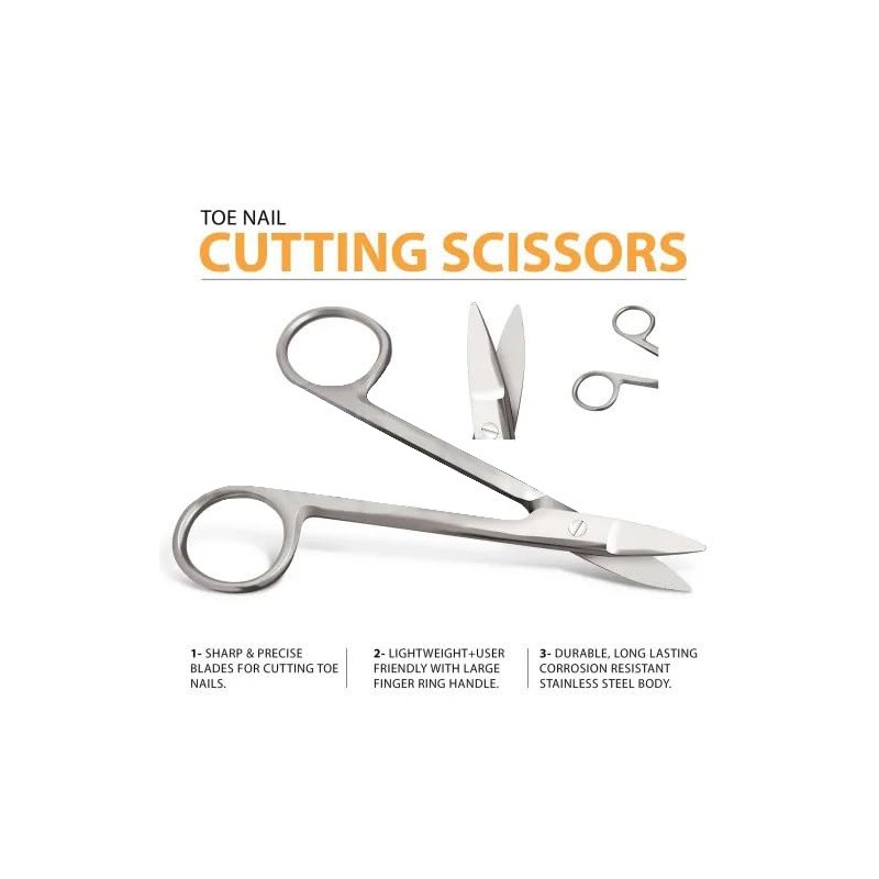 SANDBROS Crown Beebee Scissor Dental Instruments 4 inches - Manicure,