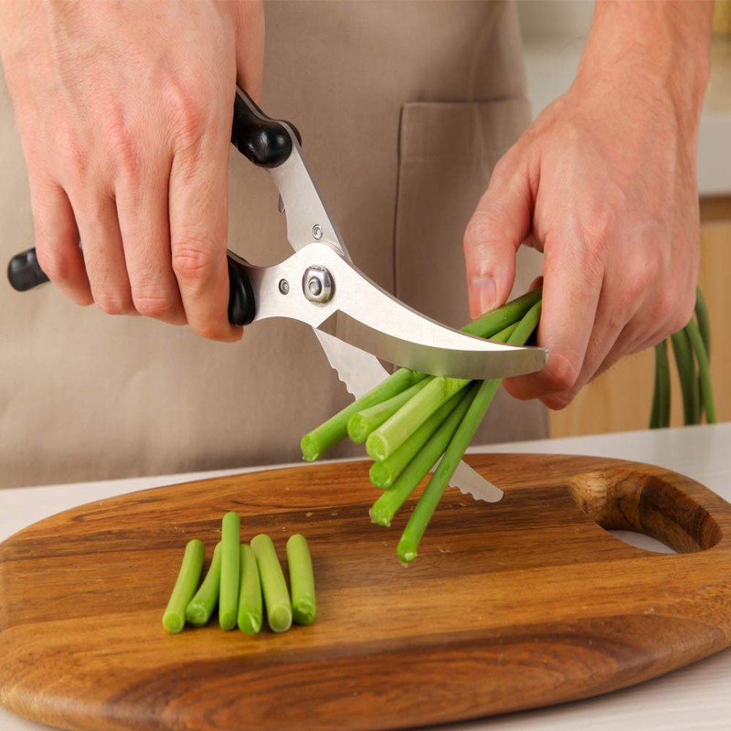 Multifunctional kitchen scissors, sharp poultry scissors, kitchen scissors, stainless steel