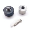 Door Stop Floor Mounted Concealed Fixing Flat Top Satin Stainless