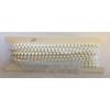 N C MORIN 20ft. White Plastic #10 Chain - with 4 Connectors - Blind Beaded Ball Chain