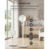 WOWDSGN 22dB Quiet Floor Fan, 3D Air Circulator Oscillation Fans,