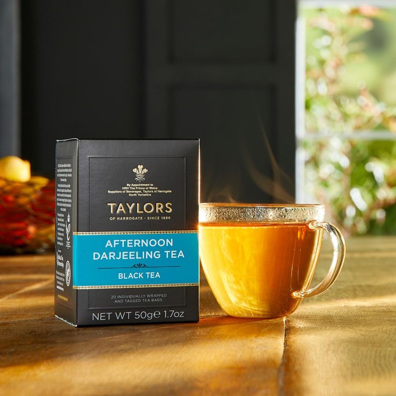 Taylors of Harrogate Afternoon Darjeeling, Black Tea, Individually Wrapped Bags