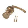 Aqbau® Door Handle with Door Knob Rotatable | Button Push