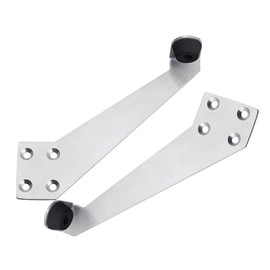 Over Head Door Stop 90 Degree Stainless Steel Door Stop with Buffer Rubber Stopper for Inswing Door or Outswing Door (Left+Right)