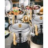 VEVOR Chafing Dish Buffet Set, 5 Qt 4 Pack, Stainless