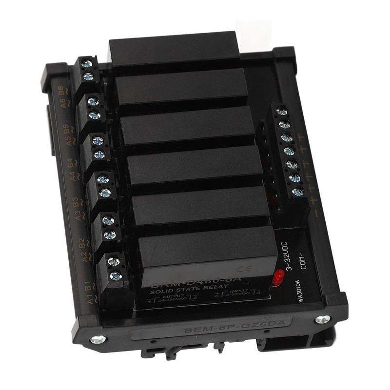 6 Channel DC to AC Solid State Relay 3‑32VDC Input