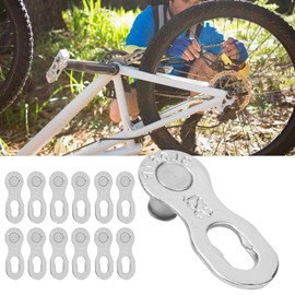 6 Pairs Chain Lock 12 Speed Bike Chain Link Bicycle Chain Link Bicycle Missing Link for Speed Chain Bicycle Spare Parts