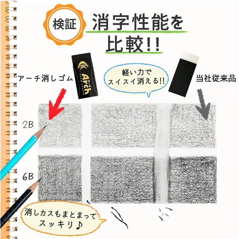 Sakura Crepas Erasers Arch 100 Black 20 pcs RAF100#49 (20)