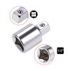 sourcing map 2 Pcs 1/2 Inch Drive (F) x 3/8