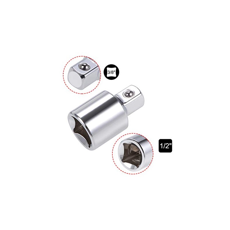 sourcing map 2 Pcs 1/2 Inch Drive (F) x 3/8