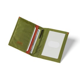 Allett Hybrid Wallet, Cala Green | Nylon, RFID Blocking, Vertical Layout | Slim, Minimalist, Bifold, Water Resistant | Holds Up to 10 Cards | Wallets for Men & Women