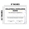 Volleyball Award Certificate of Excellence Sports | 50pk 8.5x11” Paper
