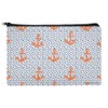 Anchors and Dots Sailing Pattern Makeup Cosmetic Bag Organizer Pouch