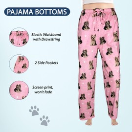 Yorkie Pajama Pants – Cotton Blend - All Season - Comfort Fit Lounge Pants for Women and Men – Yorkie Gifts