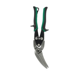 Malco Long Cut AVs Metal Cutting Snip Right Offset 2-1/4" Cut Length - Green Grip AV73