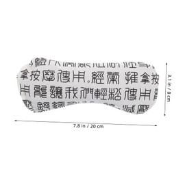 TOVINANNA Weighted Eye Pillow for Yoga Meditation Soothing Sleep Mask Heated Moxibustion Bag