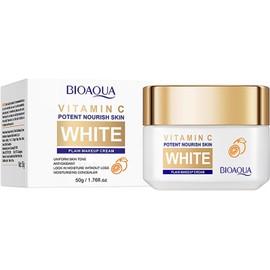 BIOAQUA White Facial Cream Vitamin C Face Moisturizing Creamy Orange Extract Skincare 50g/1.76.fl.oz