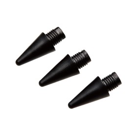 ELECOM Replacement Pen Tips for Touch Pen, 3-Pack (Exclusively for P-TPACSTAP02BK) iPad-Specific, Black P-TIPACSTAP02BK
