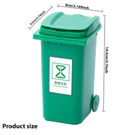 Lyfengdeam Mini Recycling Trash can, Mini Desktop Trash can, Mini Truck Trash can, Pen Holder, Small Recycling Trash can, Suitable for Home, Office, Kitchen, Dresser, Desktop, Bedroom (red)