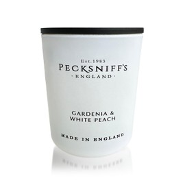 Pecksniff's Gardenia & White Peach Luxury Scented Candle | 1 Wick, 100 g/3.5 oz