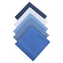 GLURIZ Pañuelos Para Hombre, 5 piezas Pañuelo de Bolsillo Hombre, 40 * 40cm Pañuelos Algodón para Bodas, Reunión de Negocios, Accesorios