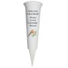 Memorial Grave Flower Pot - 33cm tall Sturdy White Memorial