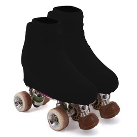 AQUILONE 100 Denier Skating Cover, Ice Roller Skates Protection, Reinforced Tip, Figure or Sports Skating Cover – Made in Italy (Black, 34/38)