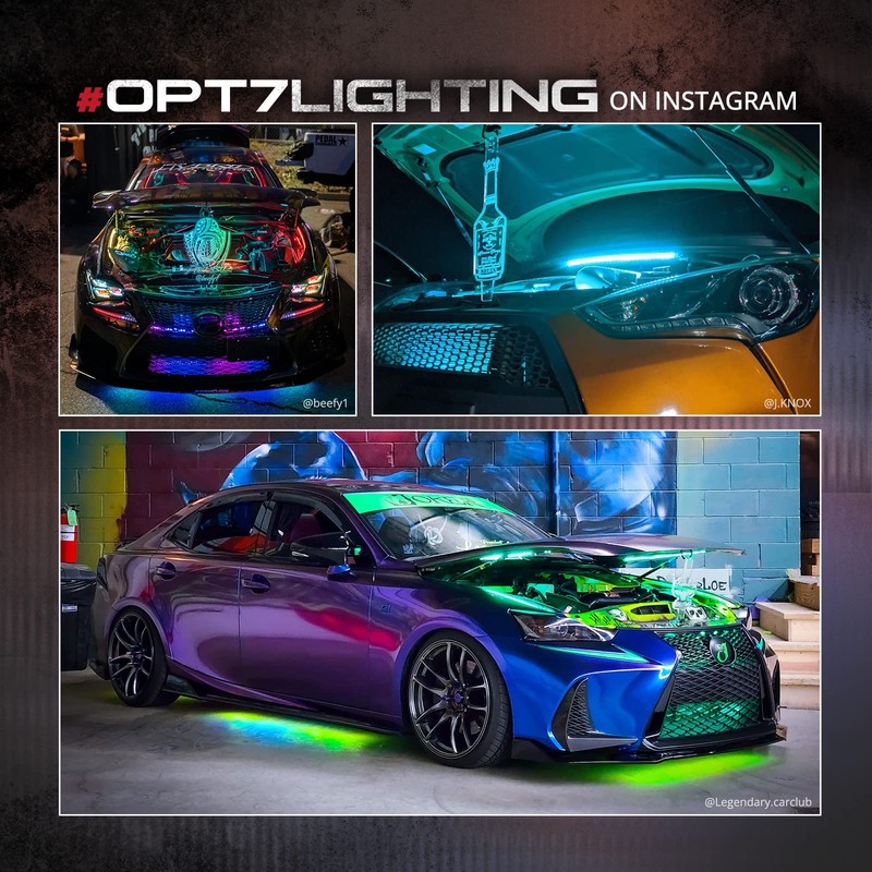OPT7 Aura Engine Bay RGB LED Light Kit with Remote