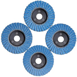 12 Pack Angle Grinder Discs Set, 50mm Flap Discs 40/60/80/120 Grit Quick Change Roll Lock Flap Sanding Wheels Grinder Sanding Discs for Metal Wood Steel