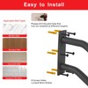 Wdwlbsm 2Pcs Handrail for 1-3 Steps,U Shaped Black Elderly Safety