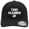 Tube Cleaner AF - Soft Flexfit Baseball Hat Cap, Black,