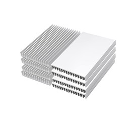 TOKUGAWAMIKA Heatsink Set of 8 Aluminum Heatsinks Cooling Fin 3.9 x 2.4 x 0.4 inches (100 x 60 x 10 mm)