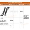 CLUBRALLY Golf Cart Front Shock Strut Assembly for 2015.8-2022 EZGO
