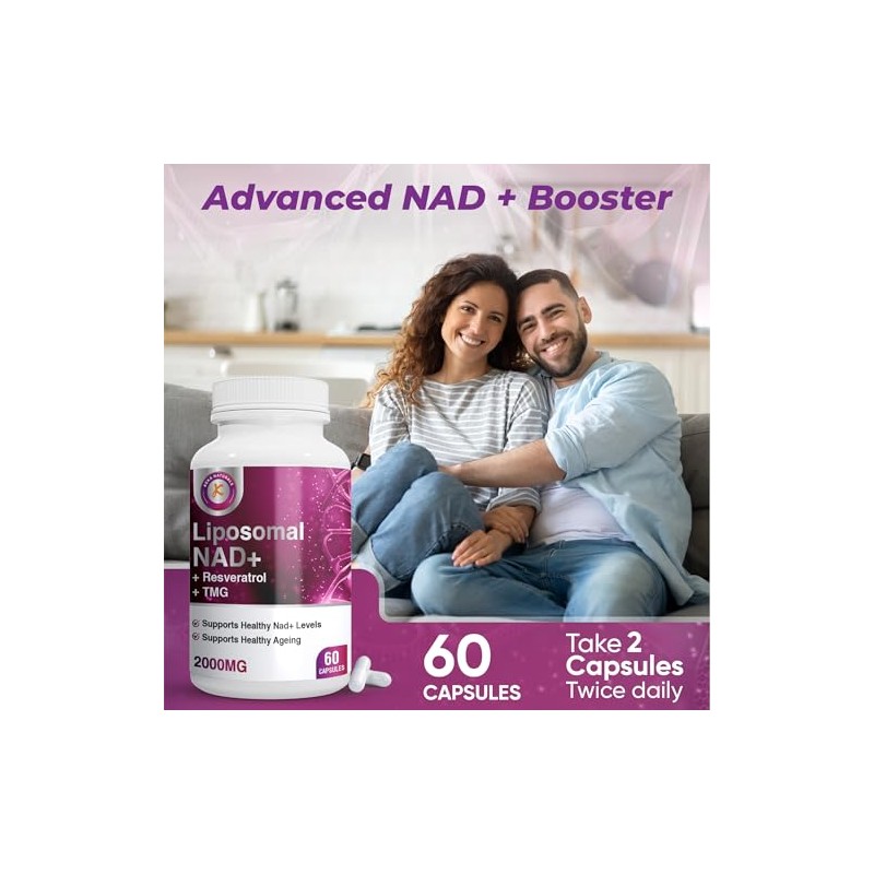 NAD Puro TransResveratrol TMG 2000mg Fórmula Avanzada 3 en 1
