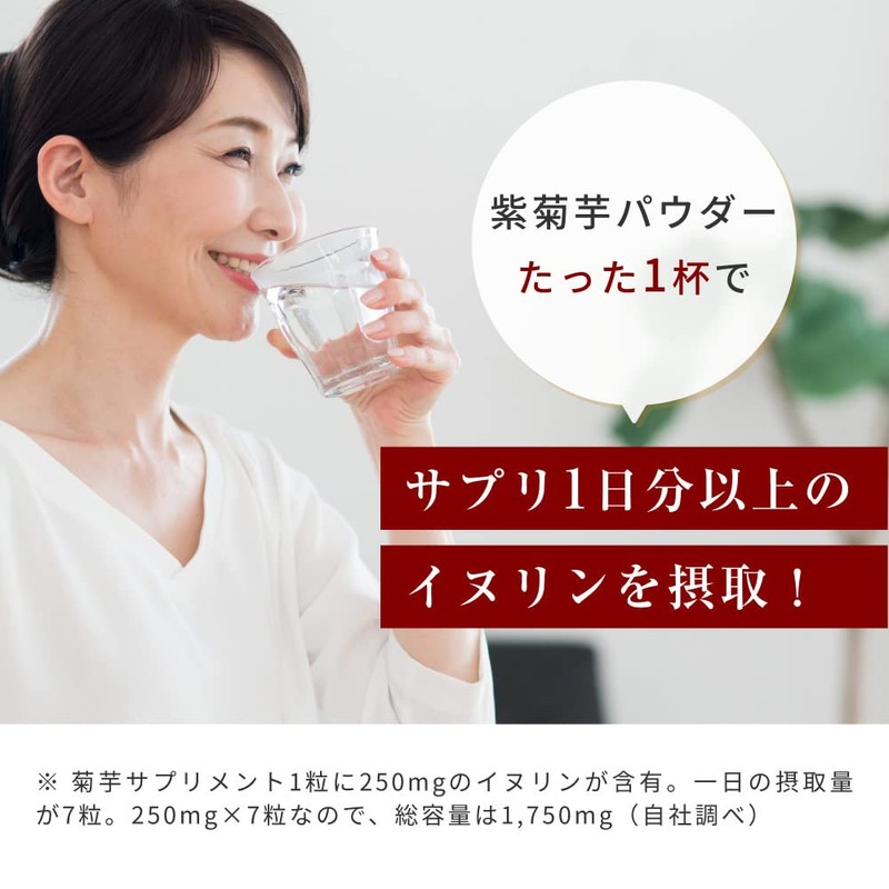 オーガライフ 紫 菊芋パウダー 風土日和 イヌリン 国産 無添加 糖質 食物繊維 100g