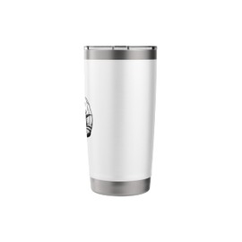 Cool Lineart Bear in Stylish Streetwear Outfit Stainless Steel Insulated Tumbler