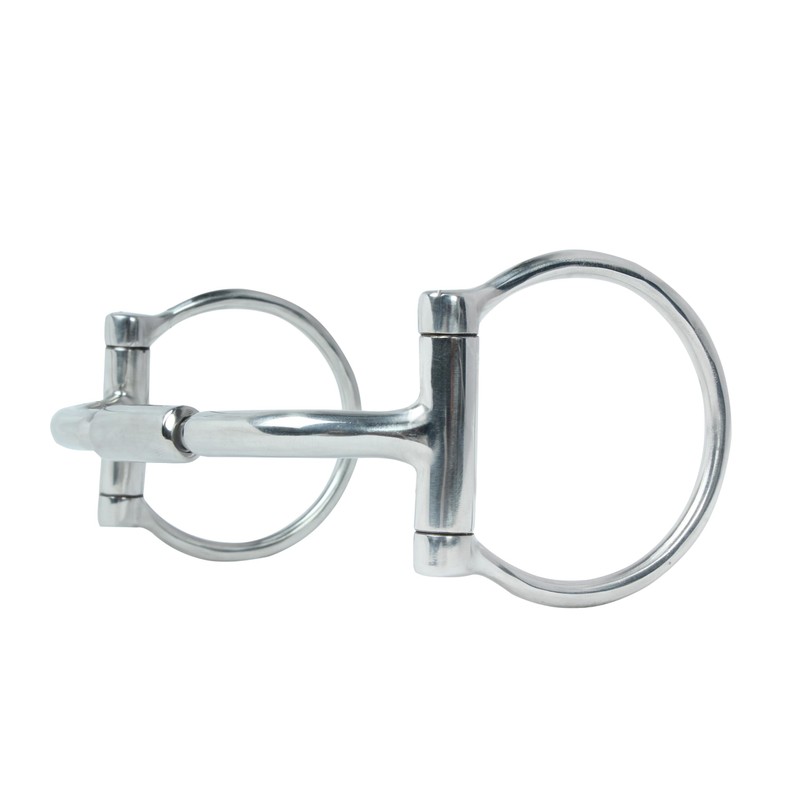 Huxlay Bros D Ring Comfort Snaffle Bit with Copper Inserts,