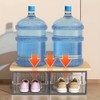 Ssiyiya Shoe Storage Box, 6pcs Clear Plastic Stackable Shoe Box