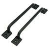 CRAFTSMAN ROAD Black Cast Iron Pull Handles 9 inch (Squared