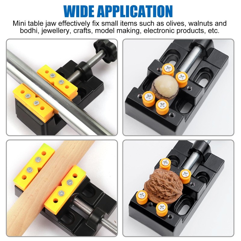 Pack of 2 Mini Vice, Mini Table Vice 57 mm,