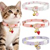 REDANHA 3 Pcs Cat Collar with Bell and Charm, Cute
