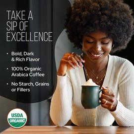 La Republica Founders RESERVE Mushroom Coffee (Super-Premium Coffee with 50% more shrooms, best tasting instant on the planet small batch full fruiting bodies extract (35 servings)