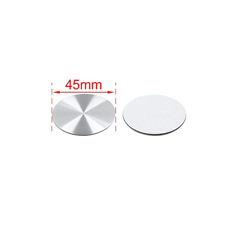 sourcing map Set of 4 45 mm Silver Car Wheel